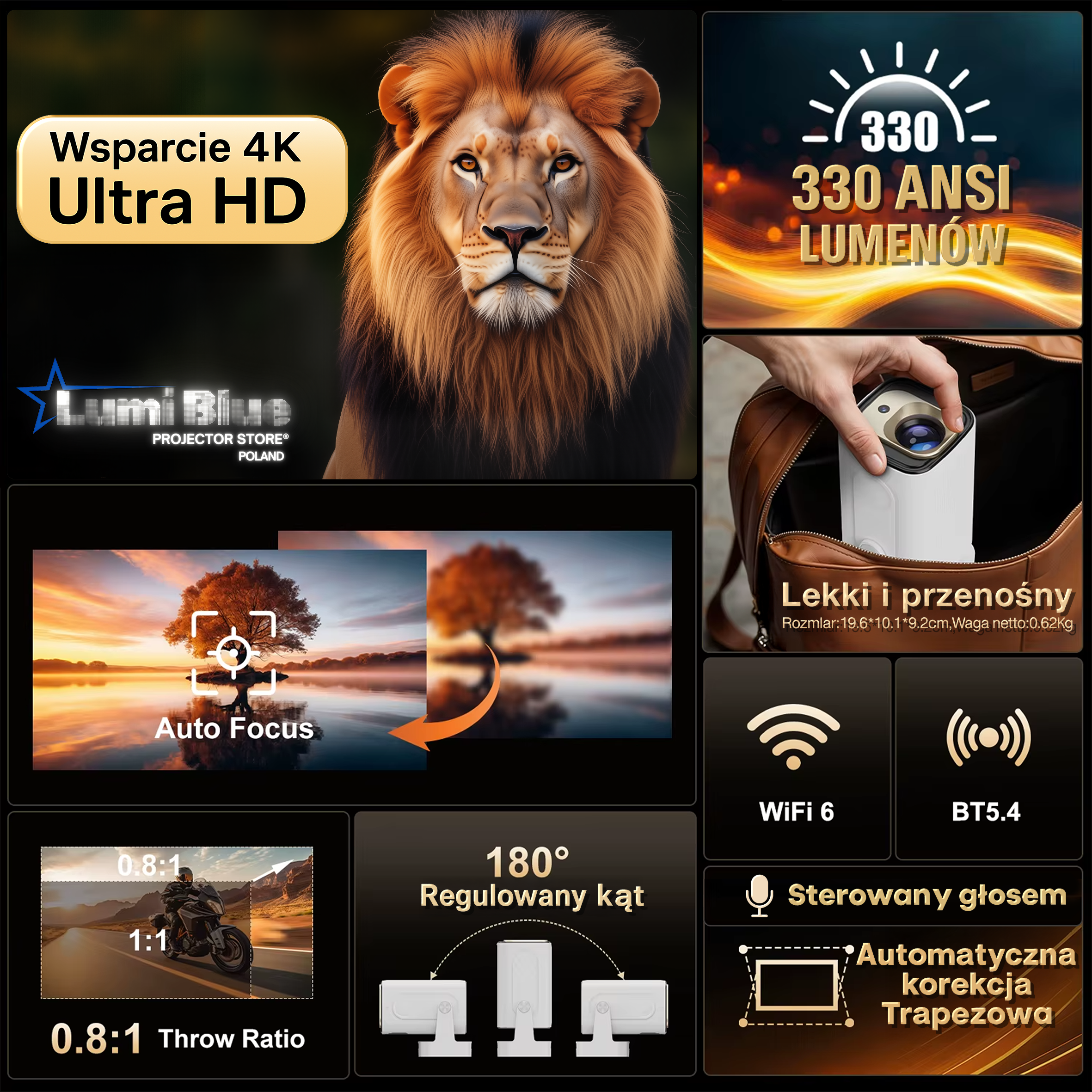 Projektor LumiBlue GTR PRO 600®